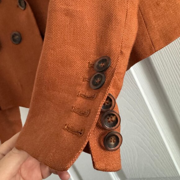 Veronica Beard "Diego" Dickey Blazer in Terracotta, size 4 - Picture 4 of 11